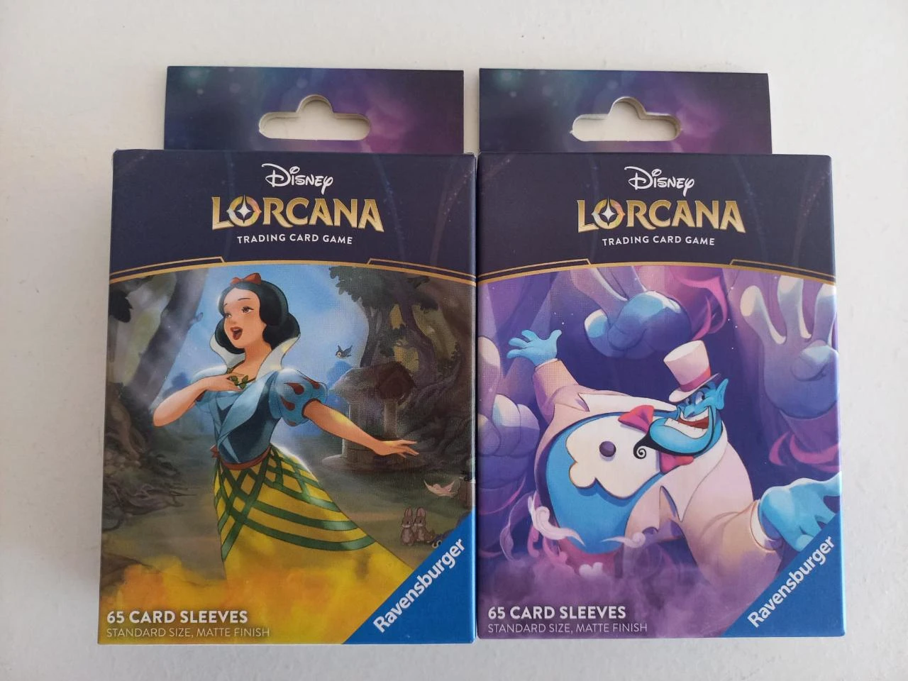 Protetores de cartas Disney Lorcana, 65 unidades, Branca de Neve e o Gênio
